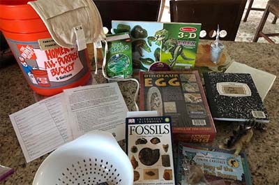 Fossil Basket for ESA Chapter Auction