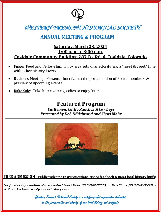 WFHS Annual Meeting Flyer
